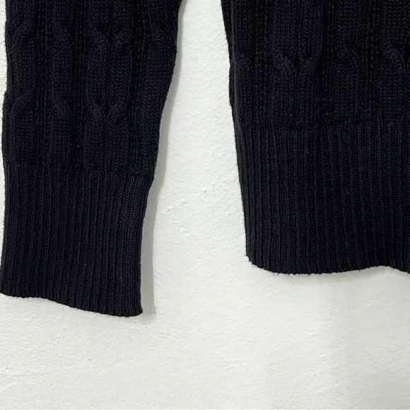 St. John’s Bay Women’s Long Sleeve Pullover Cable Knit, Ribbed Trim, V-Neck, Med - Picture 3 of 7